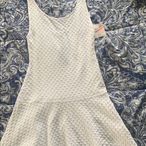 White body fit skater dress